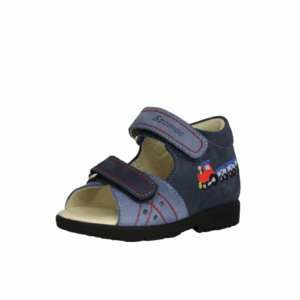 Szamos szupinált, kék, vonatos fiú szandál, 21